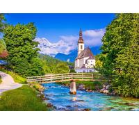 Puzzle Chiesa a Ramsau, Germania 1000 pezzi