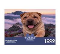 Puzzle Chinese Shar-Pei 1000 Pezzi Per Adulti, Gioco Di Squadra, Difficile Sfida Puzzle Con Cloud Sea, Regalo Per Bambini E Adulti 38x26cm/1000pcs