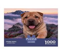 Puzzle Chinese Shar-Pei 1000 Pezzi Per Adulti, Gioco Di Squadra, Difficile Sfida Puzzles Con Cloud Sea, Regalo Per Bambini E Adulti 52x38cm/1000pcs