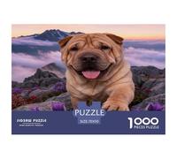 Puzzle Chinese Shar-Pei 1000 Pezzi Per Bambini E Adulti, Divertimento in Famiglia Che Allena La Concentrazione Puzzle Con Cloud Sea, Idea Regalo 70x50cm/1000pcs