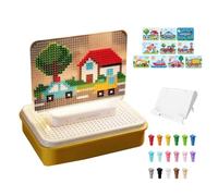 Puzzle Chiodini per Bambini Giocattolo Educativo di Costruzione con Base | Chiodini Puzzle Rompicapo per Bambini per asa Asilo Scuola Materna Nido Ludoteca Biblioteca