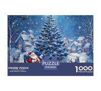 Puzzle Christmas Tree, 1000 Pezzi, Divertenti Santa Claus Artistici, Puzzle Colorati Fai Da Te Per Regali Di Decorazione Domestica, Puzzle Per La Famiglia, 38x26cm/1000pcs