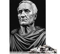 Puzzle Cicerone Imperatore Romano 1000 Pezzi per Adulti Puzzle in Legno Esercizio Mentale Sfida Gioco Intrattenimento Regali Attività per la Famiglia (38x26cm)