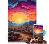 Puzzle "Cielo del deserto" da 1000 pezzi per ragazzi, gioco di logica, momento di relax, bordo di qualità, regalo perfetto 38x26cm