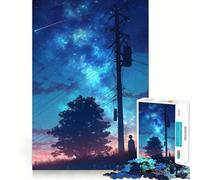 Puzzle "Cielo notturno tranquillo" da 1000 pezzi per adulti, gioco rilassante per la concentrazione, ideale per la casa e il tempo libero, con bordi precisi, regalo perfetto per Babbo Natale (50x75cm)
