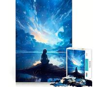 Puzzle "Cielo stellato" di Van Gogh,1000 pezzi,divertente e stimolante per la mente,con componenti robusti e ben definiti Un passatempo avvincente per rilassarsi in casa (38x26cm)