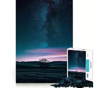Puzzle "Cielo stellato notturno" per adulti, 1000 pezzi, gioco intelligente e rilassante, taglio preciso, opera d'arte da collezione 38x26cm