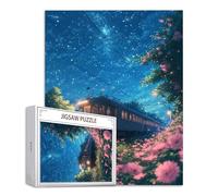 Puzzle Cielo stellato Puzzle 1500 Pezzi Treno Jigsaw Adulti DIY Classici legno Gioco, Stampa di Alta Qualità jigsaws Giocattoli, Lettere sul retro Jigsaw, per Decorazione la Casa In Adolescenti S-943