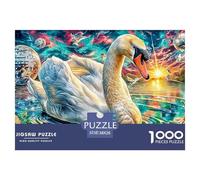 Puzzle Cigno 1000 Pezzi | Difficile E Sfidante | Giochi Di Puzzle E Decorativo Per Casa 38x26cm/1000pcs