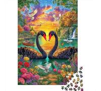 Puzzle Cigno dell'amore 1000 Pezzi Per Adulti E Bambini, Giochi Stimolanti Per Tutta La Famiglia, 70x50cm/1000pcs