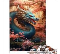 Puzzle ciliegia drago giapponese Giochi Puzzle da 1000 pezzi Puzzle in legno per adolescenti e bambini gioco puzzle per famiglie regali compleanno 1000 pezzi (50x75 cm)