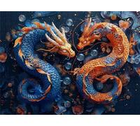 Puzzle Cina drago - Puzzle 1500 Pezzi per Adulti - Puzzles Giochi Rilassamento e Intelligence - Bene Confezionamento in Scatola - Stampa ad Alta Definizione - Puzzles Legno Impegnativi s7h-632