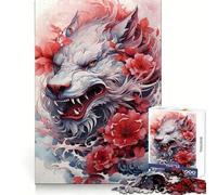 Puzzle cinese Sakura Dragon da 1000 pezzi per adulti, gioco di logica e rilassamento, ideale come regalo di Natale (50x75cm)