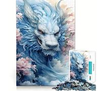 Puzzle cinese Sakura Dragon da 1000 pezzi per adulti, gioco di logica, passatempo per la casa, bordi puliti, regalo delizioso (38x26cm)