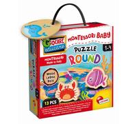 Lisciani Giochi - Montessori Wood Puzzle round