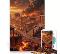 Puzzle "Città Antica in Fiamme" per Adulti,1000 Pezzi,Gioco di Abilità e Pensiero,Taglio di Precisione,Sfida Divertente per il Tempo Libero (38x26cm)