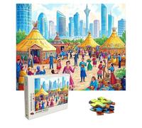Puzzle Città Puzzle 2000 Pezzi persone Art Jigsaw Puzzles For Adults, Puzzles in Legno XXL 99.5x70.5 cm, Si Adattano Perfettamente Tra Loro Lettere Sul Retro, Regalo Uomo e Donna, Compact Box 8p-34
