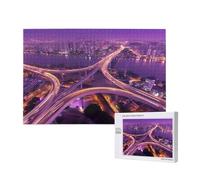 Puzzle Città Puzzle 5000 Pezzi Vista notturna - Adatto ad Adulti e Principianti - Giochi Divertenti/Sfidanti/Impossible - Adulti Attività Artigianali - Creativi Regali per Uomini/Donne 2T-605