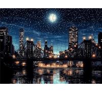 Puzzle Città vista notturna - Puzzle 3000 Pezzi per Adulti - Puzzles Giochi Rilassamento - Bene Confezionamento Scatola - Stampa Alta Definizione Colori Brillanti - Puzzles Legno Impegnativi s7h-109