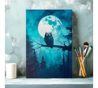 Puzzle Classici 120 Pezzi per Adulti Gufo Dell'Albero della Luna 25 x 20 cm Jigsaw Puzzles Puzzle Giocattolo Decompressivo Intellettuale Educativo Divertente Gioco per Famiglie Puzzles 120 pcs
