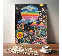 Puzzle Classici 1314 Pezzi per Adulti Fungo Fiore 75 x 50 cm Jigsaw Puzzles Puzzle Giocattolo Decompressivo Intellettuale Educativo Divertente Gioco per Famiglie Puzzles 1314 pcs