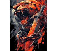 Puzzle Classici 1314 Pezzi per Adulti Tigre Animale Acquerello 75 x 50 cm Jigsaw Puzzles Puzzle Giocattolo Decompressivo Intellettuale Educativo Divertente Gioco per Famiglie Puzzles 1314 pcs