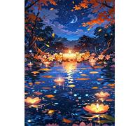 Puzzle Classici 200 Pezzi per Adulti Lago dei Fiori del Cielo 35 x 25 cm Jigsaw Puzzles Puzzle Giocattolo Decompressivo Intellettuale Educativo Divertente Gioco per Famiglie Puzzles 200 pcs
