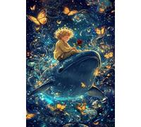 Puzzle Classici 2000 Pezzi per Adulti Fantasia della Balena Blu 100 x 70 cm Jigsaw Puzzles Puzzle Giocattolo Decompressivo Intellettuale Educativo Divertente Gioco per Famiglie Puzzles 2000 pcs