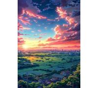 Puzzle Classici 2000 Pezzi per Adulti Paesaggio Dell'Alba 100 x 70 cm Jigsaw Puzzles Puzzle Giocattolo Decompressivo Intellettuale Educativo Divertente Gioco per Famiglie Puzzles 2000 pcs