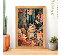 Puzzle Classici 2000 Pezzi per Adulti Scoiattolo D'Autunno 100 x 70 cm Jigsaw Puzzles Puzzle Giocattolo Decompressivo Intellettuale Educativo Divertente Gioco per Famiglie Puzzles 2000 pcs