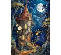 Puzzle Classici 520 Pezzi per Adulti Casa Sull'Albero della Luna 52 x 38 cm Jigsaw Puzzles Puzzle Giocattolo Decompressivo Intellettuale Educativo Divertente Gioco per Famiglie Puzzles 520 pcs