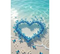 Puzzle Classici 520 Pezzi per Adulti Farfalla della Spiaggia 52 x 38 cm Jigsaw Puzzles Puzzle Giocattolo Decompressivo Intellettuale Educativo Divertente Gioco per Famiglie Puzzles 520 pcs