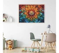 Puzzle Classici 520 Pezzi per Adulti Fiori di Vetro Colorati 52 x 38 cm Jigsaw Puzzles Puzzle Giocattolo Decompressivo Intellettuale Educativo Divertente Gioco per Famiglie Puzzles 520 pcs