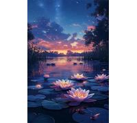Puzzle Classici 520 Pezzi per Adulti Lago del Loto Rosa 52 x 38 cm Jigsaw Puzzles Puzzle Giocattolo Decompressivo Intellettuale Educativo Divertente Gioco per Famiglie Puzzles 520 pcs