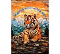 Puzzle Classici 70 Pezzi per Adulti Tigre di Montagna 20 x 15 cm Jigsaw Puzzles Puzzle Giocattolo Decompressivo Intellettuale Educativo Divertente Gioco per Famiglie Puzzles 70 pcs