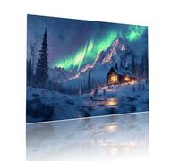 Puzzle Classici Adulti Aurora Cielo Stellato Jigsaw Puzzles 500 pezzi per Bambini Dai 5 Anni Divertimento Giochi Rilassamento e Intelligence, per Gioco Familiare Sfidare Impossibili 38x52cm t-376