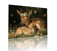 Puzzle Classici Adulti Cervo Farfalla Jigsaw Puzzles 80 pezzi per Bambini Dai 5 Anni Divertimento Giochi Rilassamento e Intelligence, per Gioco Familiare Sfidare Impossibili, per Regalo 15x20cm t-490