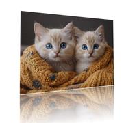 Puzzle Classici Adulti Gatto Animale Domestico Jigsaw Puzzles 200 pezzi per Bambini Dai 5 Anni Divertimento Giochi Rilassamento e Intelligence, per Gioco Familiare Sfidare Impossibili 25x35cm t-638