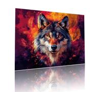 Puzzle Classici Adulti Lupo Astratto Jigsaw Puzzles 1314 pezzi per Bambini Dai 5 Anni Divertimento Giochi Rilassamento e Intelligence, per Gioco Familiare Sfidare Impossibili Regalo 50x75cm t-412