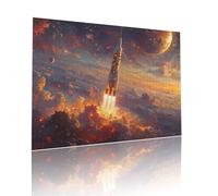 Puzzle Classici Adulti Razzo Cielo Stellato Jigsaw Puzzles 5000 pezzi per Bambini Dai 5 Anni Divertimento Giochi Rilassamento e Intelligence, per Gioco Familiare Sfidare Impossibili 105x156cm t-364