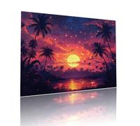 Puzzle Classici Adulti Tramonto Cielo Stellato Jigsaw Puzzles 500 pezzi per Bambini Dai 5 Anni Divertimento Giochi Rilassamento e Intelligence, per Gioco Familiare Sfidare Impossibili 38x52cm t-610