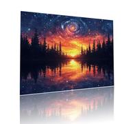 Puzzle Classici Adulti Tramonto Cielo Stellato Jigsaw Puzzles 5000 pezzi per Bambini Dai 5 Anni Divertimento Giochi Rilassamento e Intelligence, per Gioco Familiare Sfidare Impossibili 105x156cm t-612