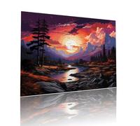 Puzzle Classici Adulti Tramonto Paesaggio Jigsaw Puzzles 3000 pezzi per Bambini Dai 5 Anni Divertimento Giochi Rilassamento e Intelligence, per Gioco Familiare Sfidare Impossibili 81x122cm t-556