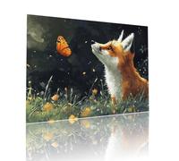 Puzzle Classici Adulti Volpe Farfalla Jigsaw Puzzles 5000 pezzi per Bambini Dai 5 Anni Divertimento Giochi Rilassamento e Intelligence, per Gioco Familiare Sfidare Impossibili Regalo 105x156cm t-204
