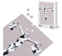 Puzzle Classico 1000 pezzi Banksy Gesù Cristo Croce Borse Shopping Street Art