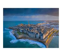 Puzzle classico 200(35x25cm) pezzi Saint-Malo, Bretagna, Puzzle paesaggio urbano francese