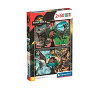 Clementoni- PZL 2X60 Jurassic World 2025, 24830