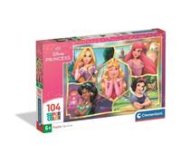 Clementoni Puzzle per bambini Supercolor Disney Princess 104 pezzi 6+ anni Made in Italy
