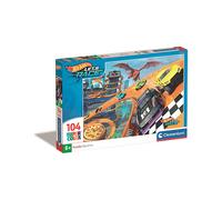 Clementoni Puzzel Hotwheels 104 Stukjes - Supercolor Puzzel Voor Kinderen, Gemaa
