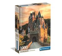 Puzzle Clementoni Golden Hour al Castello di Eltz 1000 pezzi Compatto con poster Multicolore - Nouvo